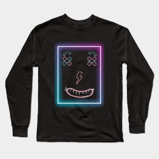 Funny Emot Neon Smile Long Sleeve T-Shirt